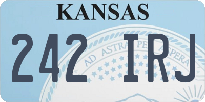 KS license plate 242IRJ