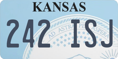 KS license plate 242ISJ