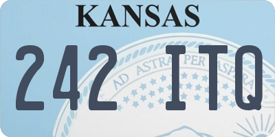 KS license plate 242ITQ