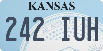 KS license plate 242IUH