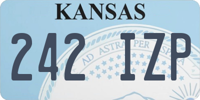 KS license plate 242IZP