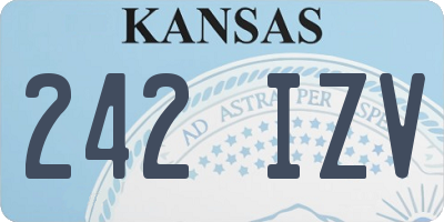 KS license plate 242IZV