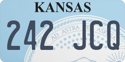 KS license plate 242JCQ