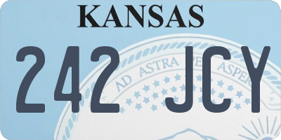 KS license plate 242JCY