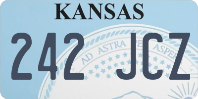 KS license plate 242JCZ