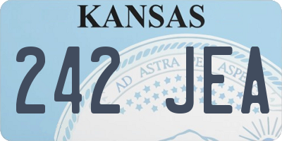 KS license plate 242JEA