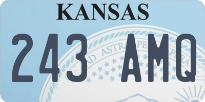KS license plate 243AMQ