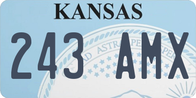 KS license plate 243AMX
