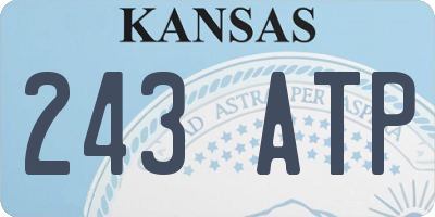 KS license plate 243ATP