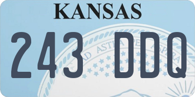 KS license plate 243DDQ