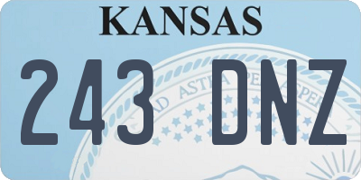 KS license plate 243DNZ