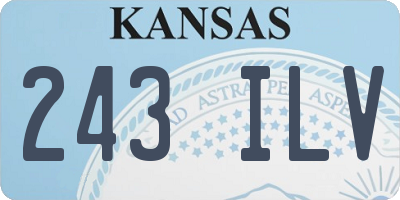 KS license plate 243ILV