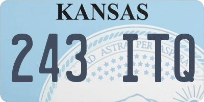 KS license plate 243ITQ