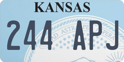 KS license plate 244APJ