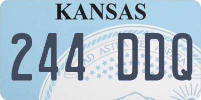 KS license plate 244DDQ