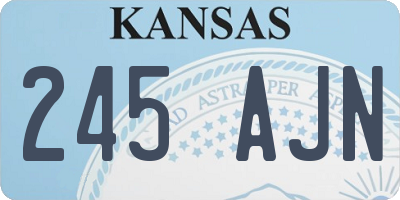 KS license plate 245AJN