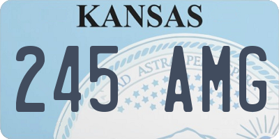 KS license plate 245AMG