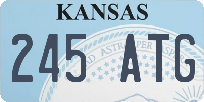 KS license plate 245ATG