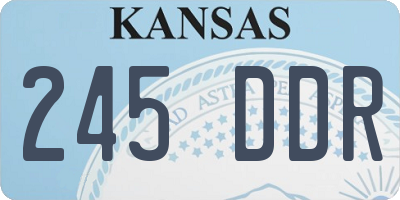KS license plate 245DDR