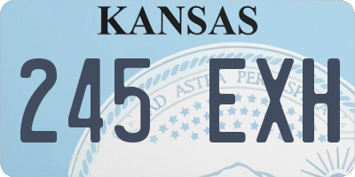 KS license plate 245EXH