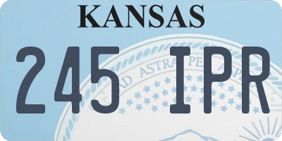 KS license plate 245IPR