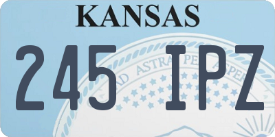 KS license plate 245IPZ