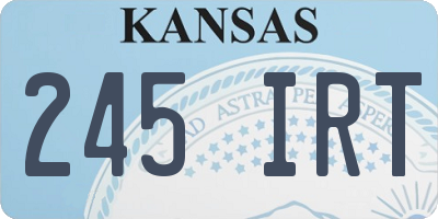 KS license plate 245IRT
