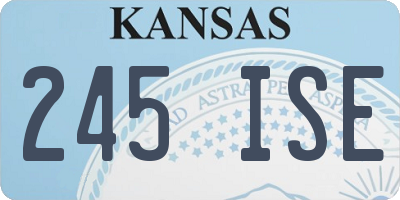 KS license plate 245ISE