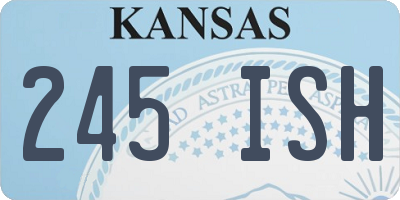 KS license plate 245ISH
