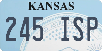 KS license plate 245ISP