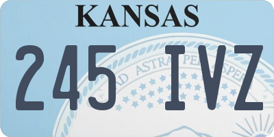 KS license plate 245IVZ