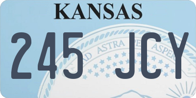 KS license plate 245JCY