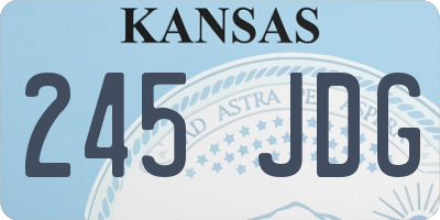 KS license plate 245JDG