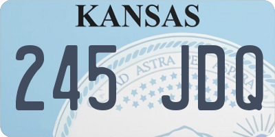 KS license plate 245JDQ