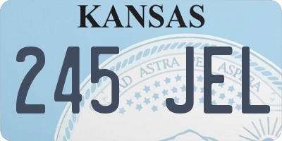 KS license plate 245JEL