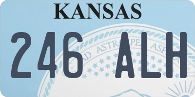 KS license plate 246ALH