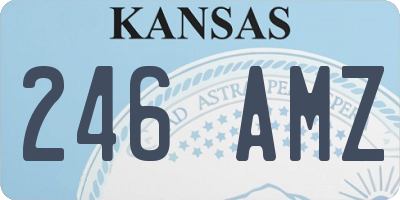 KS license plate 246AMZ