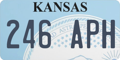 KS license plate 246APH