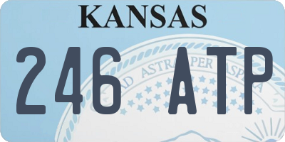 KS license plate 246ATP
