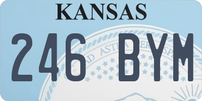 KS license plate 246BYM
