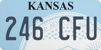 KS license plate 246CFU