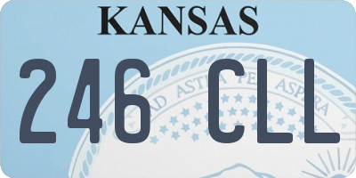 KS license plate 246CLL