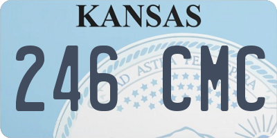 KS license plate 246CMC