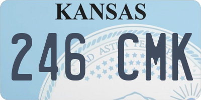 KS license plate 246CMK