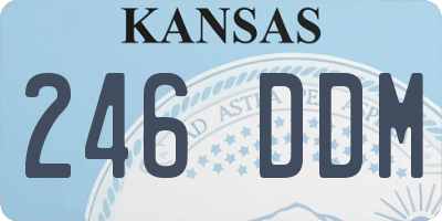 KS license plate 246DDM