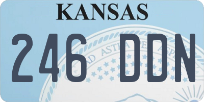 KS license plate 246DDN