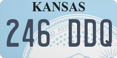 KS license plate 246DDQ