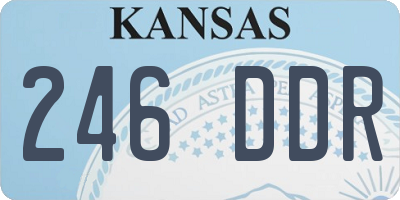 KS license plate 246DDR