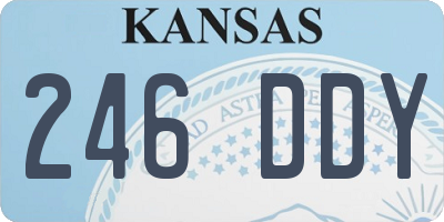 KS license plate 246DDY