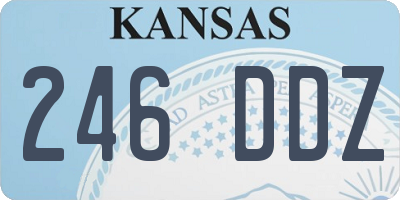 KS license plate 246DDZ